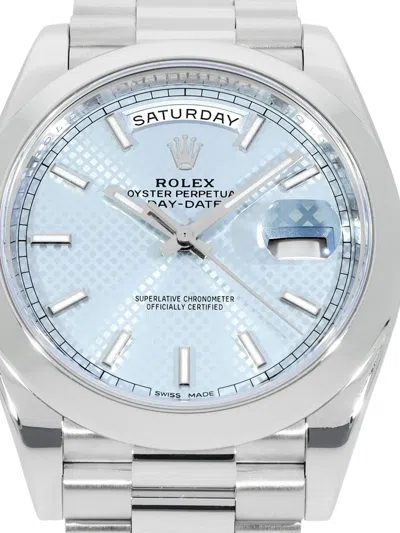 Pre-owned Rolex Day-date 36mm In Silver