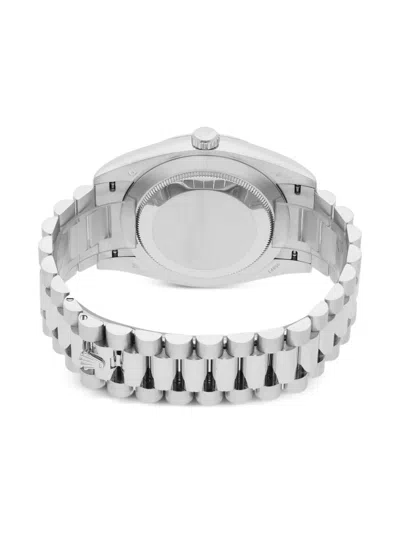 Pre-owned Rolex Day-date 36mm In Silver