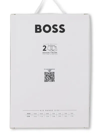 Bosswear Logo-waistband Boxers (pack Of Two) In Black