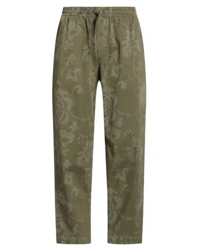 Ymc You Must Create Man Pants Military Green Size L Cotton, Elastane In Green