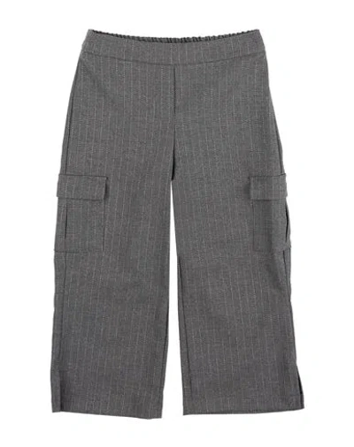U+é Toddler Girl Pants Grey Size 5 Polyester, Viscose, Elastane, Metal, Polyamide In Gray