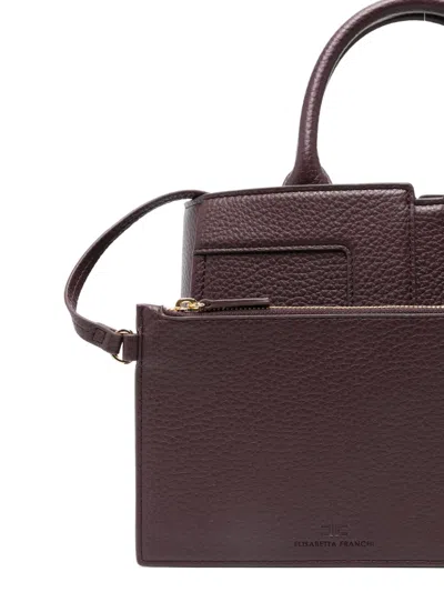 Elisabetta Franchi Double-handle Tote Bag In Red