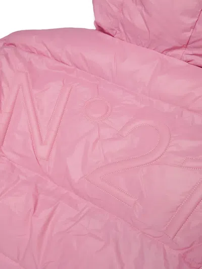 QUILTED LOGO-EMBROIDERED PUFFER JACKET