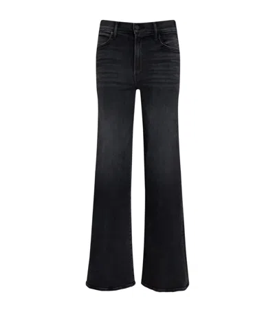 Mother The Roller Sneak Flared Jeans In Blue