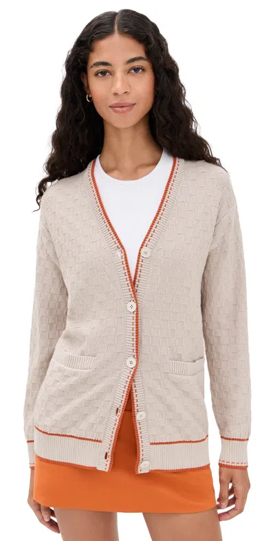 Rhone Birdie Oversized Cardigan Sand In Brown