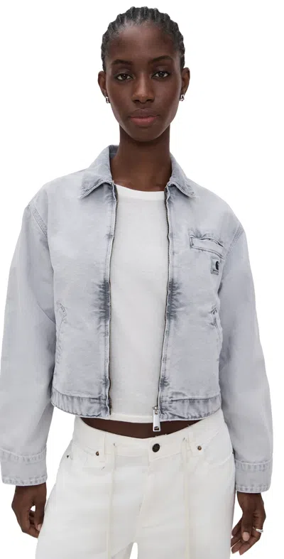 Carhartt Emery Jacket With Collar And Pockets In Gray