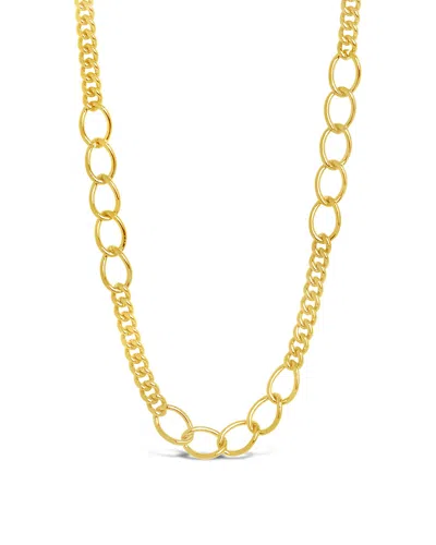 Sterling Forever Lucille Chain Necklace In Gold