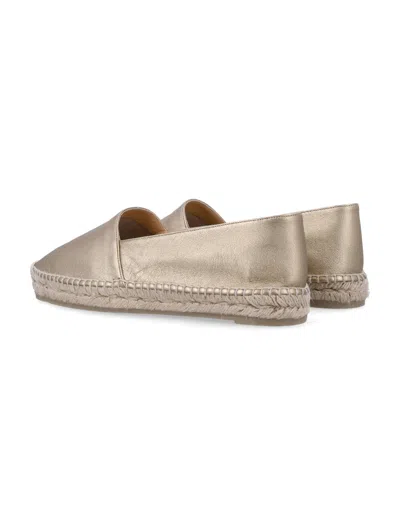 Castaã±er Castaner Leather Espadrilles With Jute Rope Sole In Brown