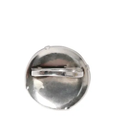 Ann Demeulemeester Mena Medallion Ring In Burgundy