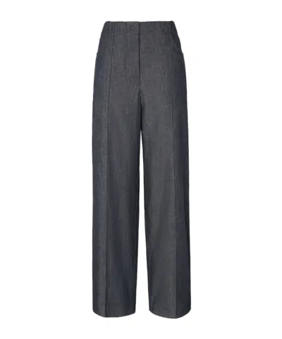 Fendi Women Cotton Wide-leg Trousers In Multi