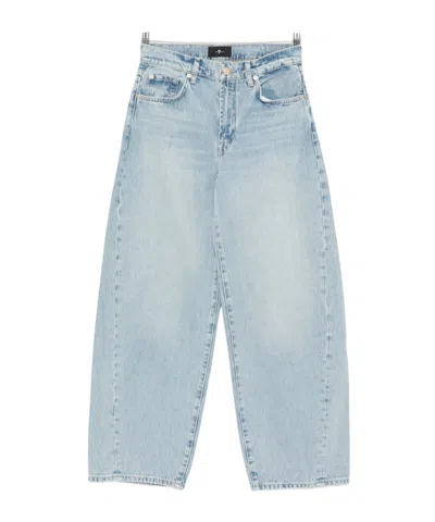 7 For All Mankind Bonnie High-waisted Twisted Jeans Clothing In Blue