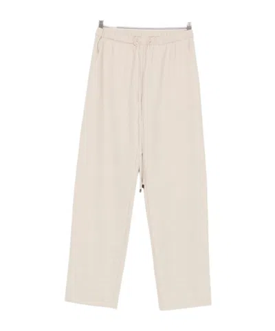 Antonelli Sesame Beige Trousers In Neutral