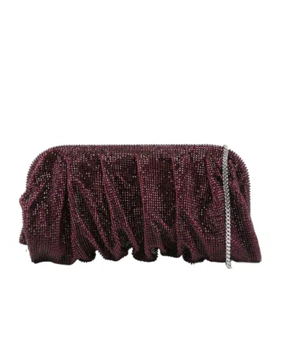 Benedetta Bruzziches Clutch Venus Grande In Tessuto Decorato  Donna In Brown