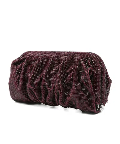 Benedetta Bruzziches Clutch Venus Grande In Tessuto Decorato  Donna In Brown