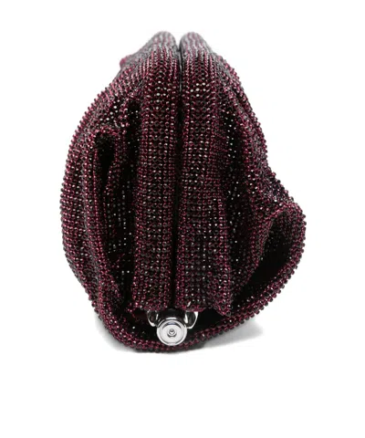 Benedetta Bruzziches Clutch Venus Grande In Tessuto Decorato  Donna In Brown