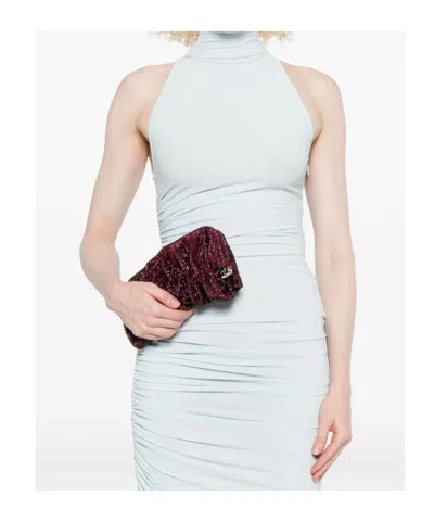 Benedetta Bruzziches Clutch Venus Grande In Tessuto Decorato  Donna In Brown