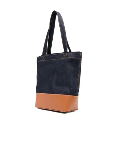 Apc A.p.c. Axel Small Denim Tote Bag In Multi