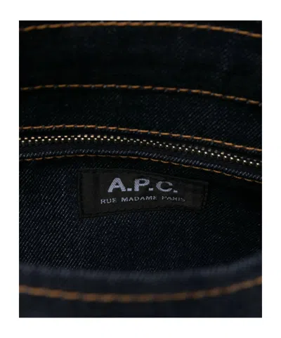 Apc A.p.c. Axel Small Denim Tote Bag In Multi