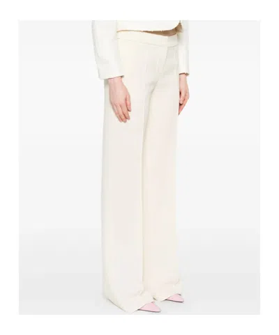 Gianluca Capannolo Pleated Zipper Casual Pants In White