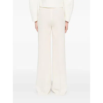 Gianluca Capannolo Pleated Zipper Casual Pants In White