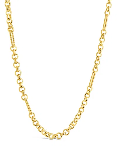 Sterling Forever Leisel Chain Necklace In Gold