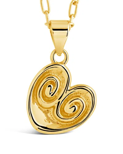 Sterling Forever Palmier Pendant Necklace In Gold