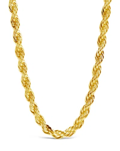 Sterling Forever Sutton Braided Chain Necklace In Gold