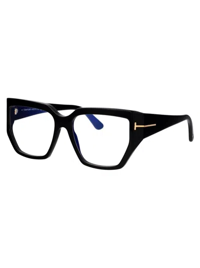 Tom Ford Nero Lucido Acetate Optical Glasses In Black
