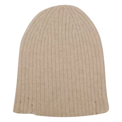 Uma Wang Soft Ribbed Texture Hat In Neutral