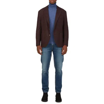 Brunello Cucinelli Tartan Wool Jacket In Brown