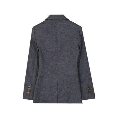 Brunello Cucinelli Wool Blazer Women In Gray