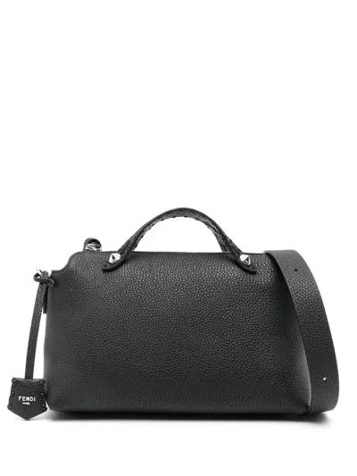 Fendi Women By The Way Selleria Medium Shoulder Bag In Black