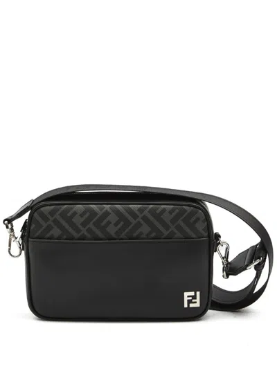 Fendi Adjustable Detachable Shoulder Strap Camera Case In Black