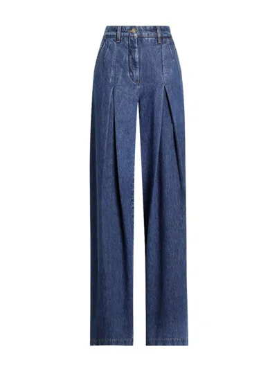 Dolce & Gabbana 5 Pocket Denim Pants In Blue