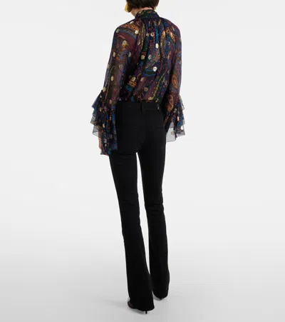 7 For All Mankind Mid-rise Bootcut Jeans In Black