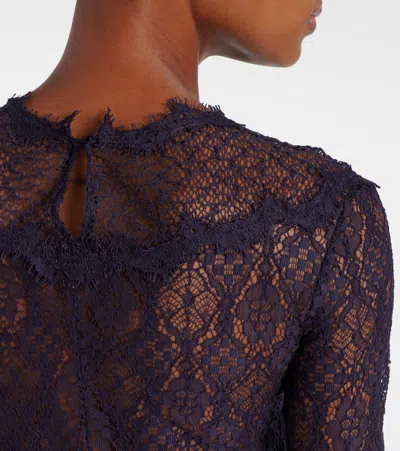 Isabel Marant Dolores Lacy Satin Dress In Black