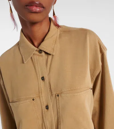 Isabel Marant Étoile Raquel Shirts Green In Brown