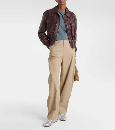 Hogan Olympia Metallic Leather Sneakers In Silver