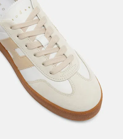 Hogan Cool Platform Leather Low-top Sneakers In Neutral