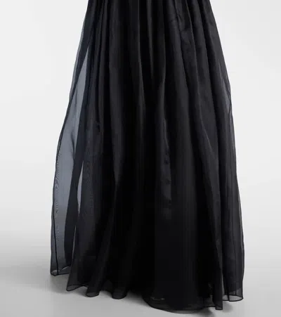Givenchy Bustier Evening Dress In Organza In Black