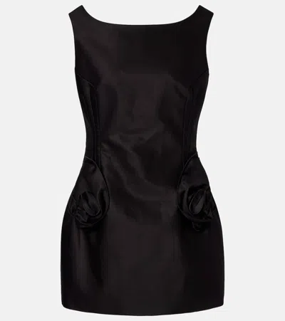 Magda Butrym Mini Dress With Rosehip Detail In Black