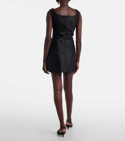 Magda Butrym Mini Dress With Rosehip Detail In Black