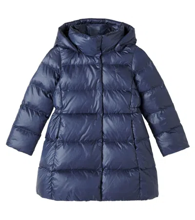 Polo Ralph Lauren Quilted Down Coat In Blue