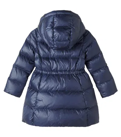 Polo Ralph Lauren Quilted Down Coat In Blue