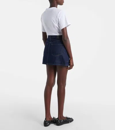 Citizen Of Humanity Curved Pocket Mini Skirt In Amherst In Blue