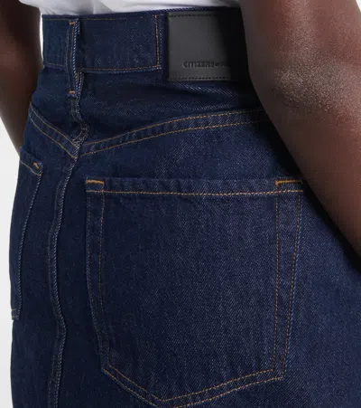 Citizen Of Humanity Curved Pocket Mini Skirt In Amherst In Blue