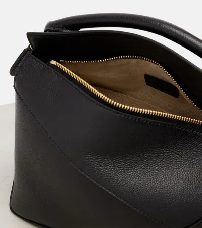 Loewe Small Puzzle Bag In Soft Grained Calfskin In Blue