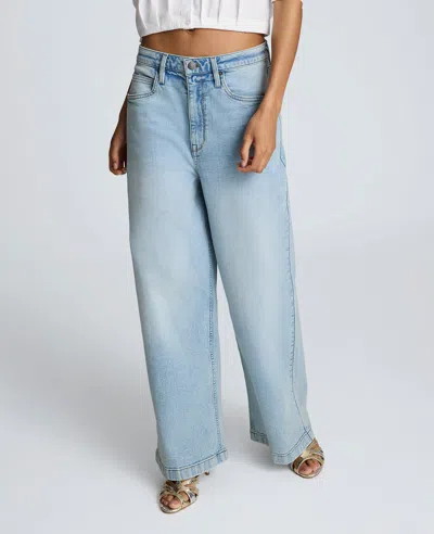 Kenneth Cole Denim High Rise Wide Leg Jean Pant