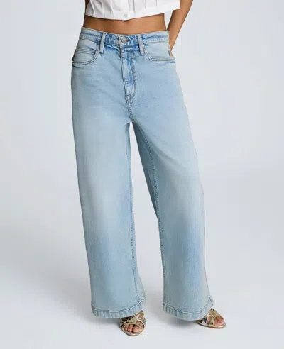 Kenneth Cole Denim High Rise Wide Leg Jean Pant