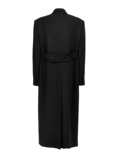 Dolce & Gabbana Long Tuxedo Coat Coats And Trench Coats Black In Schwarz